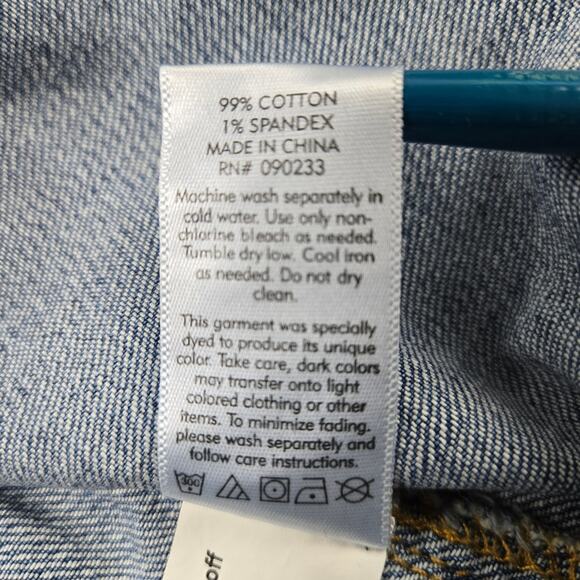 Pacsun Denim Cutout Dress Button Front Raw Hem size Small - Picture 15 of 16